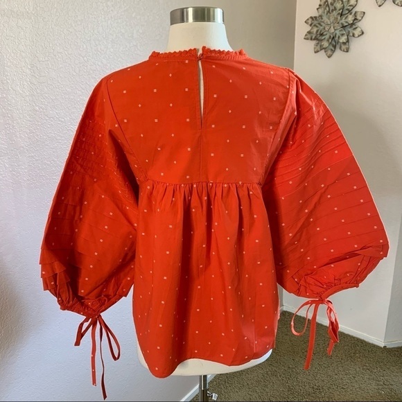 Ella Moss Lyra Puffed Pintucked Woven Blouse - Picture 11 of 15